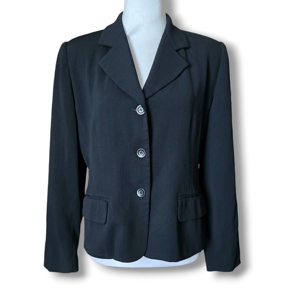 Alex Garfield Garfield & Marks Black Suit Jacket - Size 8